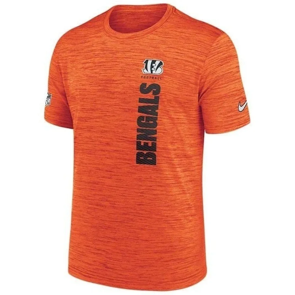 Nike Kids Cincinnati‎ Bengals Football Orange Dri Fit T-Shirt Size M NWT